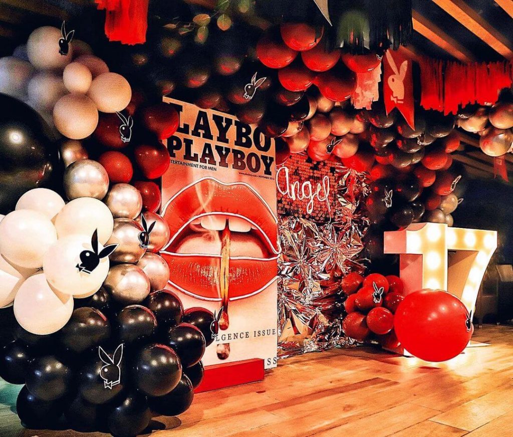 Playboy party decorations