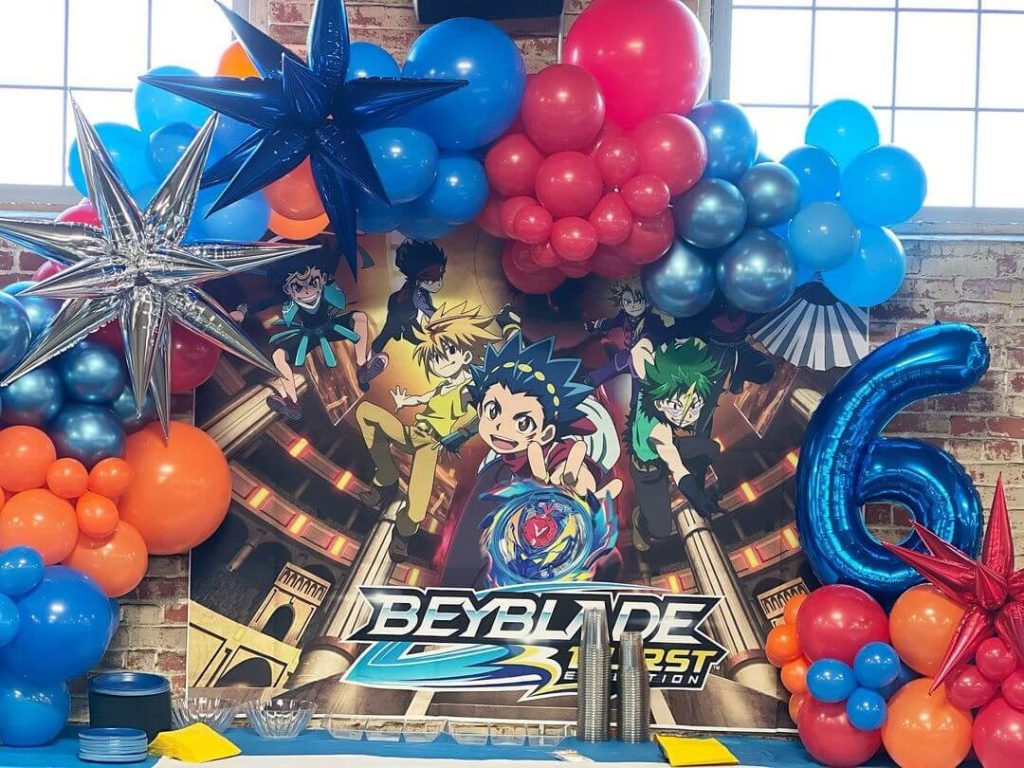 Beyblade party decoration ideas