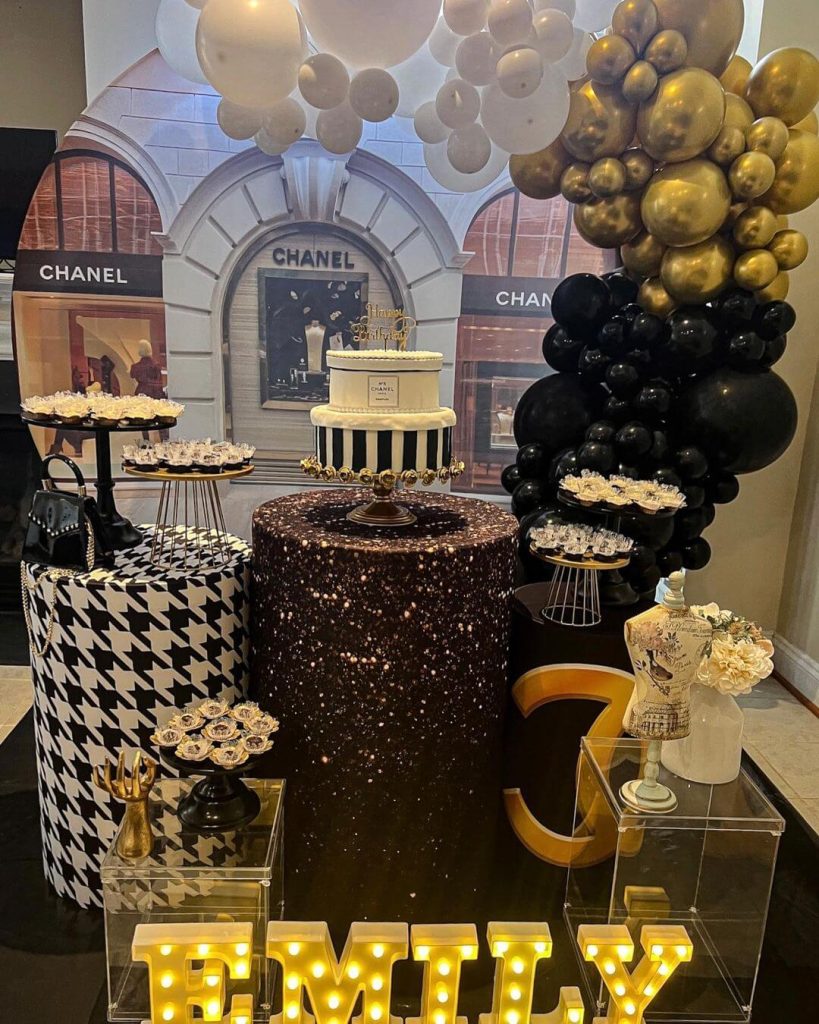 Chanel party decoration ideas