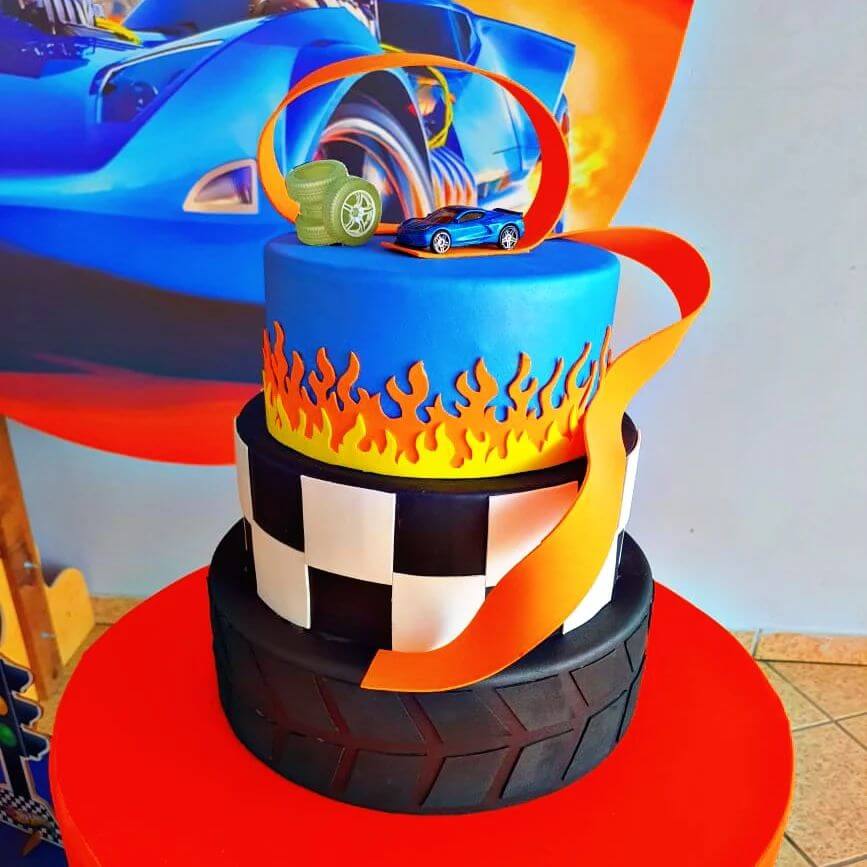 Hot wheels themed birthday cake ideas