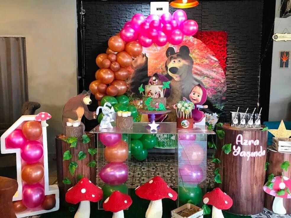 Masha and the bear birthday party ideas