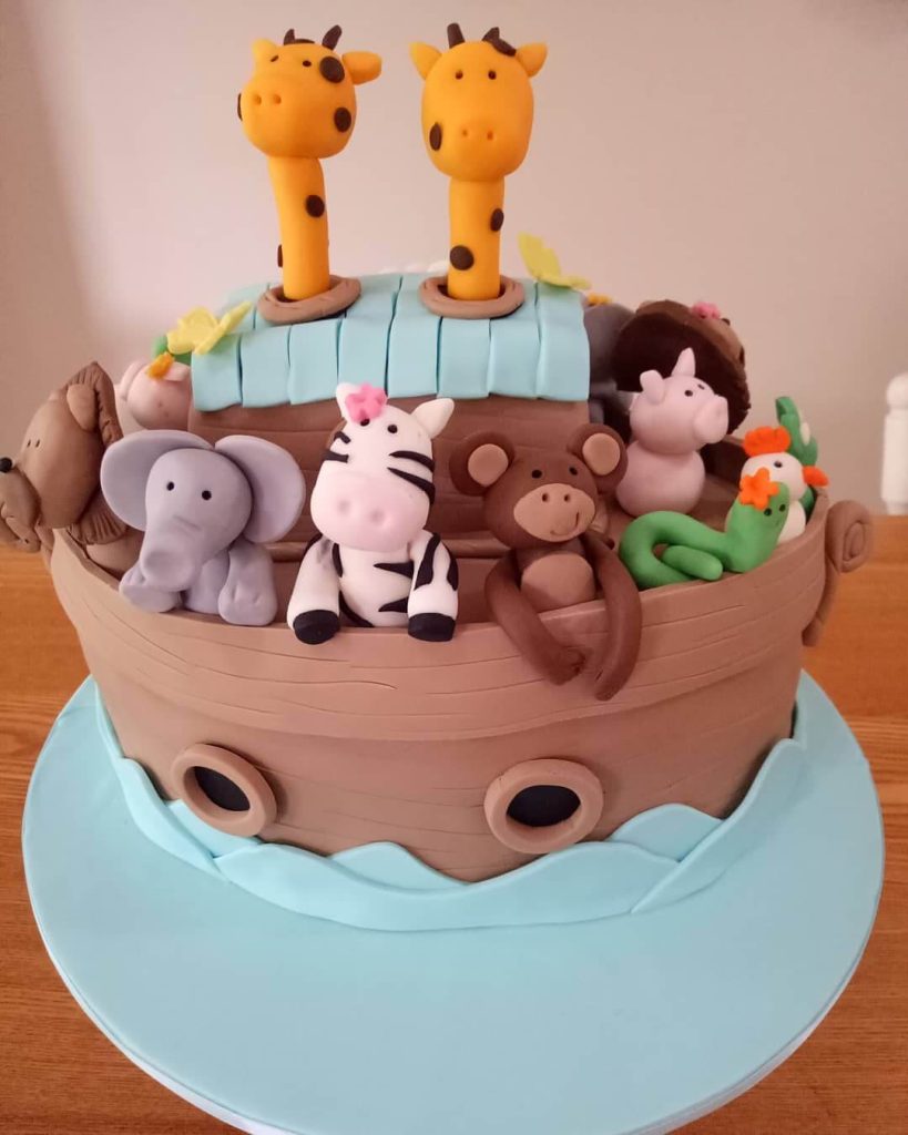 Noah's ark birthday cake ideas