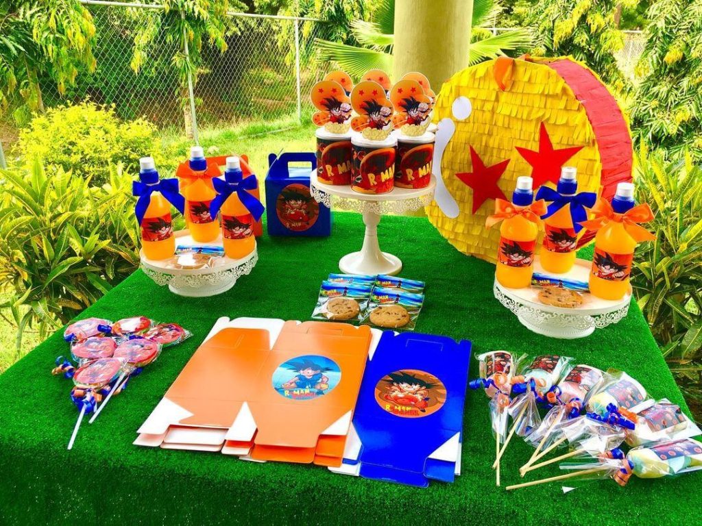 Dragon Ball Z party decoration idea