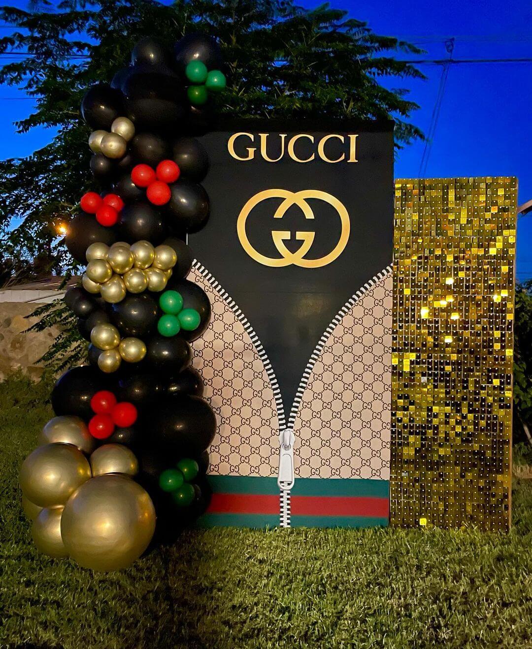Gucci themed party ideas