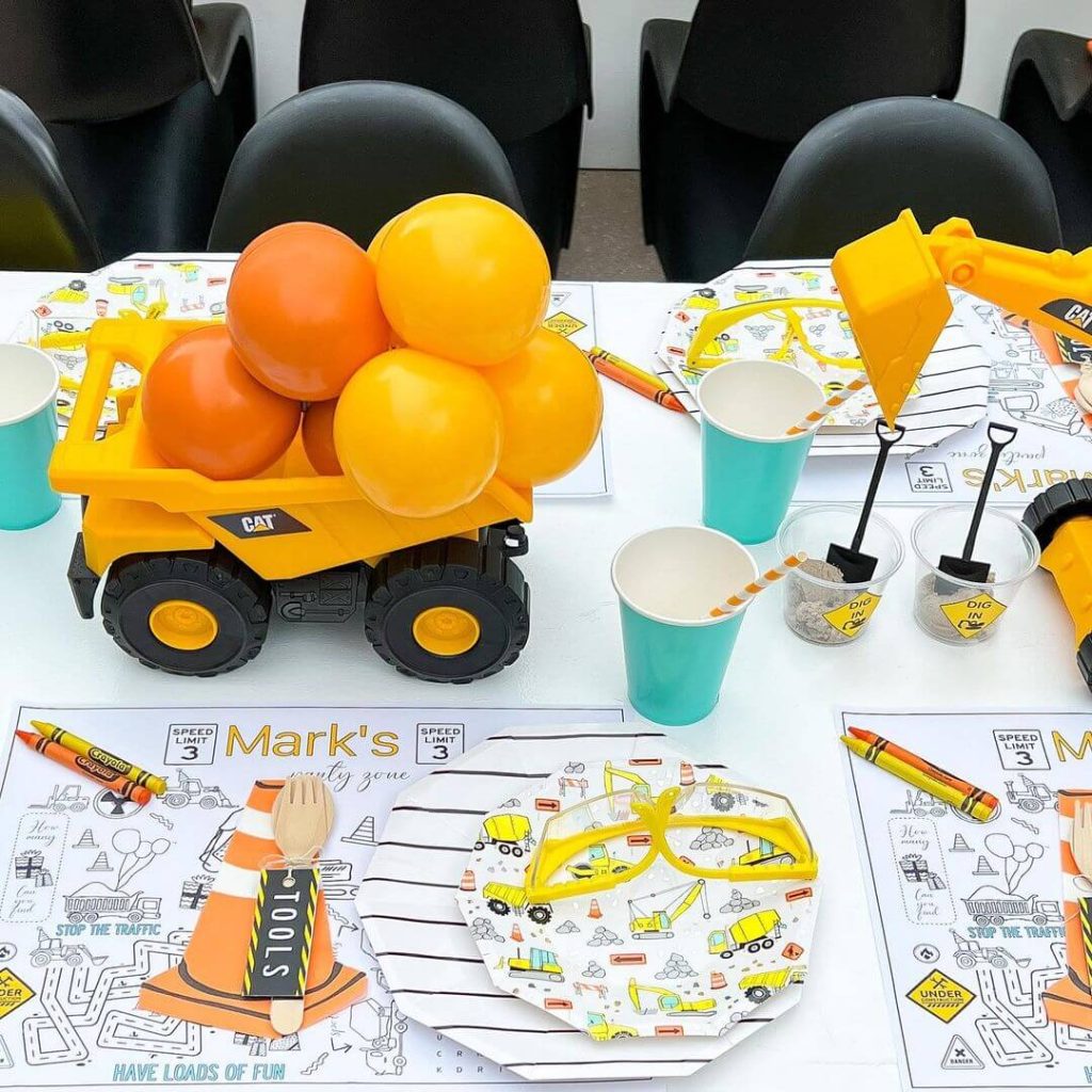 Construction Themed Party Ideas for kids